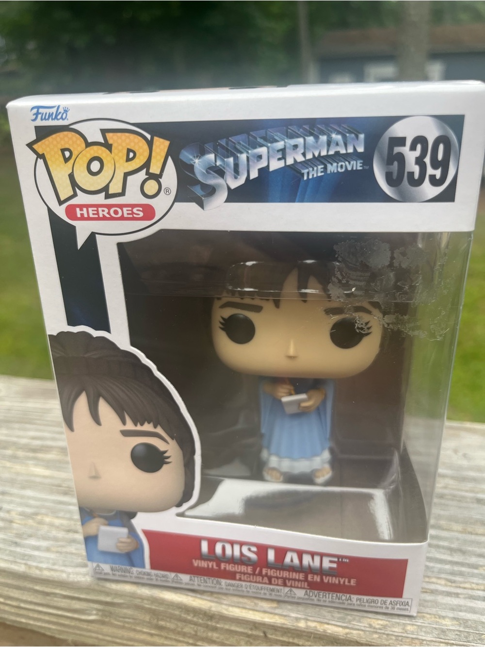 Funko Pop! Heroes Lois Lane - Blue and Brown Details